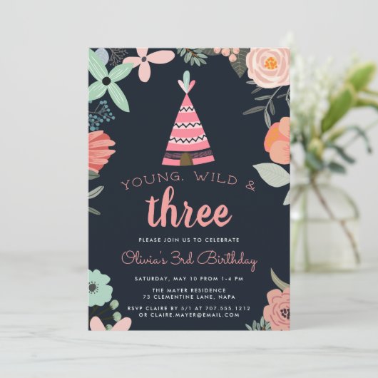 Invitation à une fête d'anniversaire de Young, Wil (Debout devant)