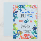 Invitation à une fête d'anniversaire d'enfant sous (Devant / Derrière)