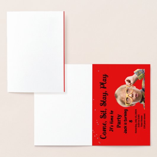 Invitation à une fête d'anniversaire d'enfants (Affichage)