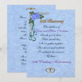 Invitation à une fête d'anniversaire des 50 ans po (Devant / Derrière)