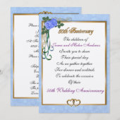 Invitation à une fête d'anniversaire des 50 ans po (Devant / Derrière)