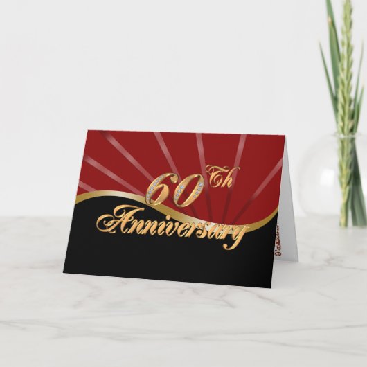 Invitation à une fête d'anniversaire des 60 ans su (Devant)