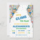 Invitation à une fête d'anniversaire d'escalade de (Devant)