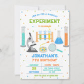 Invitation à une fête d'anniversaire d'expérience (Devant)