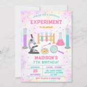 Invitation à une fête d'anniversaire d'expérience (Devant)