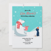 Invitation à une fête d'anniversaire d'hiver (Devant)