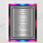 Invitation à une fête d'anniversaire Disco Rétro (Dos)