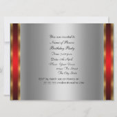 Invitation à une fête d'anniversaire Disco Rétro (Dos)
