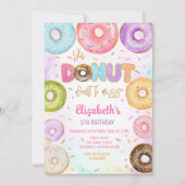 Invitation à une fête d'anniversaire Donut (Devant)