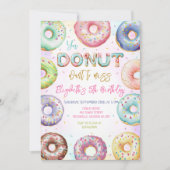 Invitation à une fête d'anniversaire Donut (Devant)