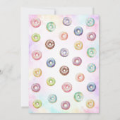 Invitation à une fête d'anniversaire Donut (Dos)
