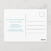 Invitation à une fête d'anniversaire Donut Sweet O (Dos)