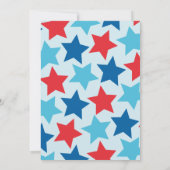 Invitation à une fête d'anniversaire du 4 juillet (Dos)