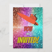 Invitation à une fête d'anniversaire écureuil espi (Dos)