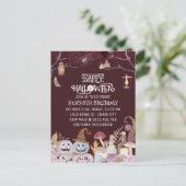 Invitation à une fête d'anniversaire effrayante po (Debout devant)