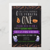 Invitation à une fête d'anniversaire en costume (Devant / Derrière)