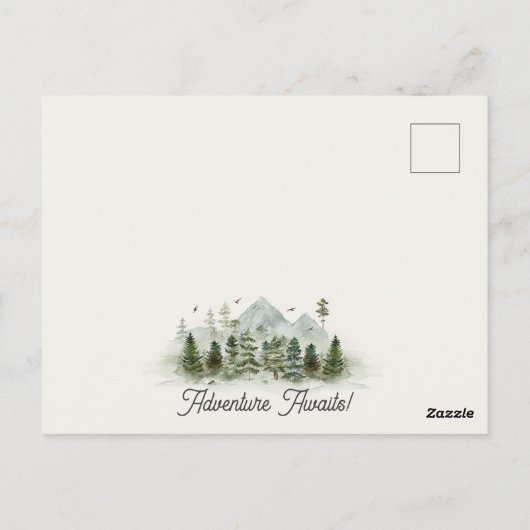 Invitation à une fête d'anniversaire en forêt (Dos)