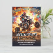 Invitation à une fête d'anniversaire en quad ATV (Debout devant)