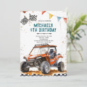 Invitation à une fête d'anniversaire en VTT (Debout devant)