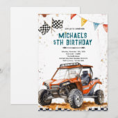 Invitation à une fête d'anniversaire en VTT (Devant / Derrière)
