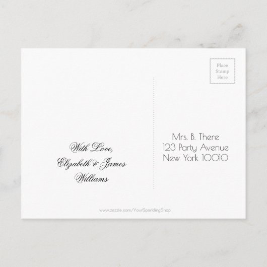 Invitation à une fête d'anniversaire Enregistrer l (Dos)