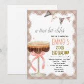 Invitation à une fête d'anniversaire Espresso Mart (Devant / Derrière)
