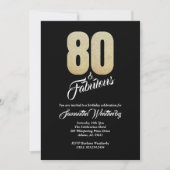 Invitation à une fête d'anniversaire fabuleuse pou (Devant)