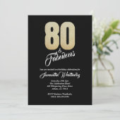 Invitation à une fête d'anniversaire fabuleuse pou (Debout devant)