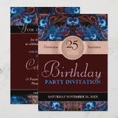 Invitation à une fête d'anniversaire Fantasy Dream (Devant / Derrière)