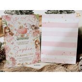 Invitation à une fête d'anniversaire fée, licorne 