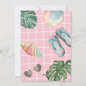 Invitation à une fête d'anniversaire fille pastel (Dos)