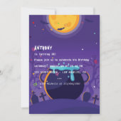 Invitation à une fête d'anniversaire Halloween (Devant)