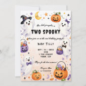 Invitation à une fête d'anniversaire Halloween 2 a (Devant)
