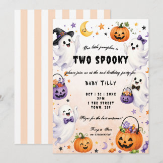 Invitation à une fête d'anniversaire Halloween 2 a