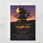 Invitation à une fête d'anniversaire Halloween eff (Devant)