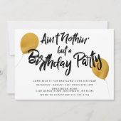Invitation à une fête d'anniversaire Hip Hop (Devant)