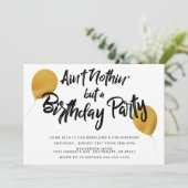 Invitation à une fête d'anniversaire Hip Hop (Debout devant)