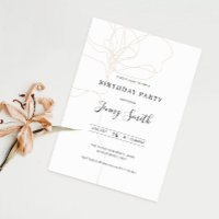 Invitation à une fête d'anniversaire illustrée