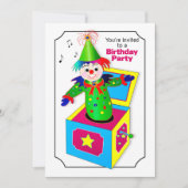 Invitation à une fête d'anniversaire, Jack dans la (Devant)