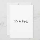 Invitation à une fête d'anniversaire joyeuse (Dos)