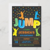 Invitation à une fête d'anniversaire Jump and Play (Devant)