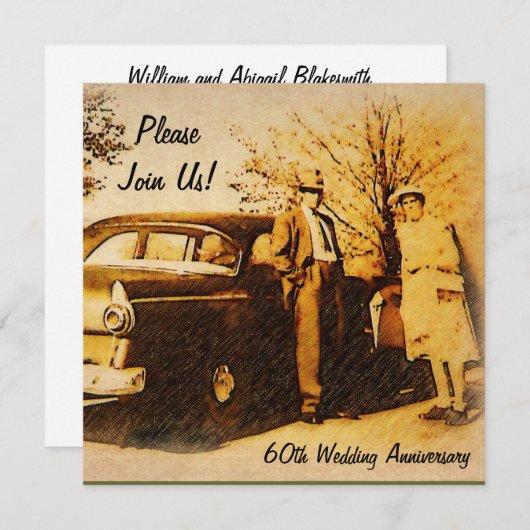 Invitation à une fête d'anniversaire marquant (Devant / Derrière)