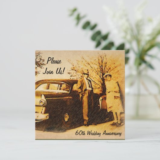 Invitation à une fête d'anniversaire marquant (Debout devant)