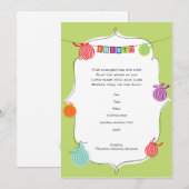 Invitation à une fête d'anniversaire mexicaine Fie (Devant / Derrière)