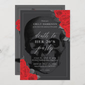 Invitation à une fête d'anniversaire 'Mort à vos 2 (Devant / Derrière)