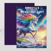 Invitation à une fête d'anniversaire neurodivergen (Devant / Derrière)