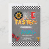 Invitation à une fête d'anniversaire ONE rapide (Devant)