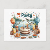 Invitation à une fête d'anniversaire pour amateur  (Devant)