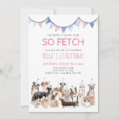 Invitation à une fête d'anniversaire pour chiot So (Devant)