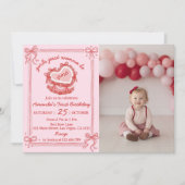 Invitation à une fête d'anniversaire pour fille :  (Devant)